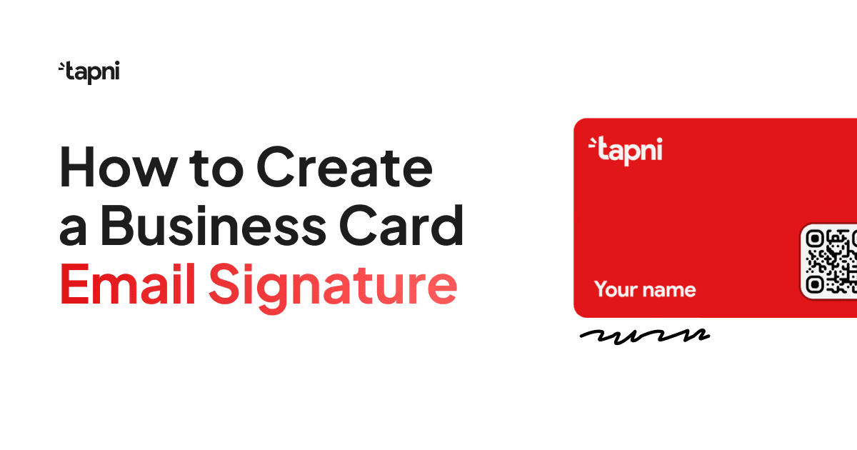 How to Create a Business Card Email Signature