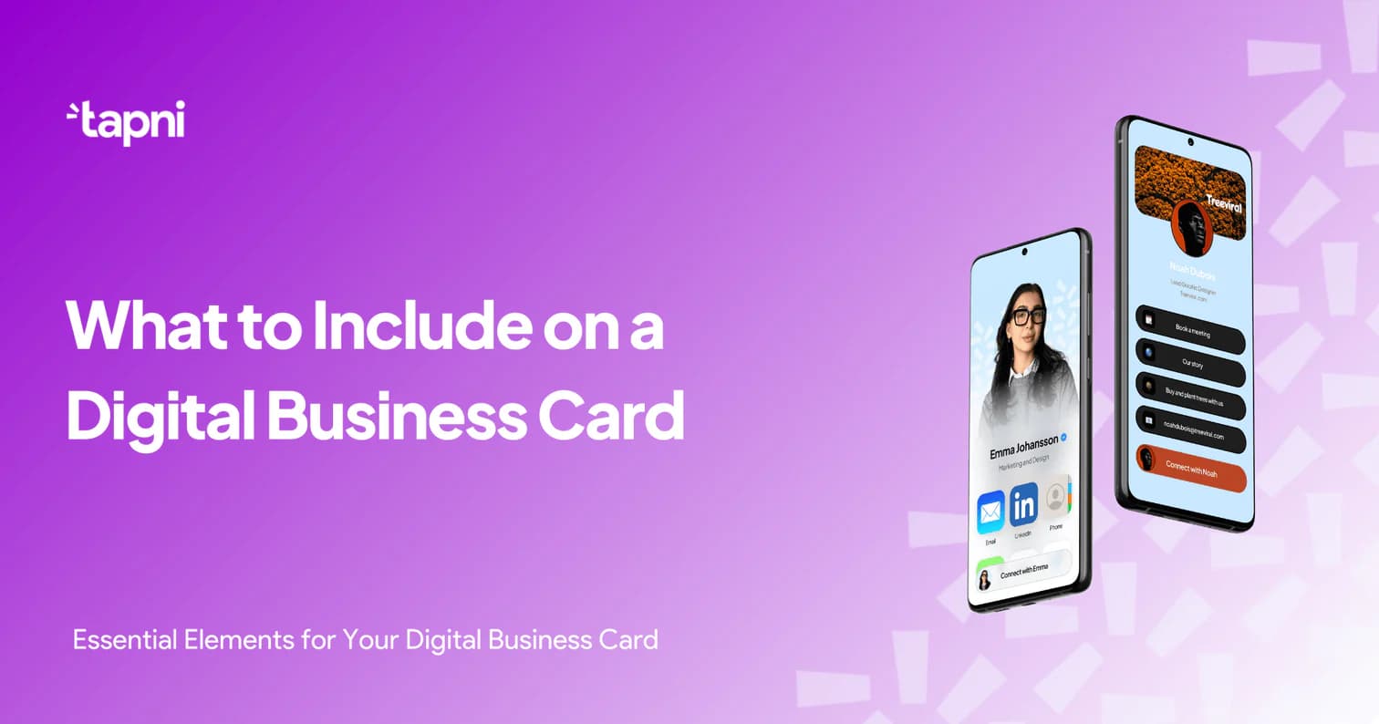 What to Include on a Digital Business Card
